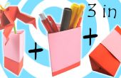 Origami vaas, pennenhouder en Gift Box (3 modellen in 1 tutorial)