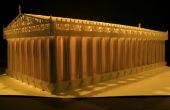 Athene, Parthenon de koning van de Pop omhooggaande kaart Kirigami Origamic het platform opvouwbare