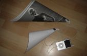 Goedkope draagbare sprekers & 'amp' voor de iPod (niet-elektronische megafoon)