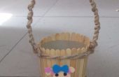 Miss La Sen houten stok-hennep String mand