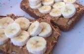 Hoe maak je een pindakaas en banaan toast