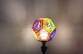 Geometrische 3D afgedrukt Lamp