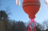 Hete lucht ballon mobiele haakwerk