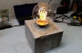 Concrete Lamp - dit Was een mislukking