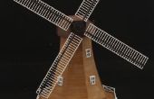 Bouw een 3D Model van een Nederlandse windmolen (in 1:100 of 1:160 schaal) afgedrukt