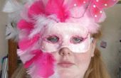 DIY Masquerade maskeren roze vlinder