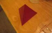 Hoe maak je een tetraëder Platonische solide of een vier dubbelzijdige D & D sterven (dobbelstenen)