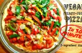 Snelle, makkelijke en gist-vrij Vegan Pizza! 