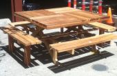 Redwood Picknick Tafel vierkant
