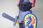 Hoe te bouwen uw eigen papercraft LEGO Castle Black Knight minifig
