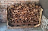 De 30 minute brandhout Rack - Pallet stijl