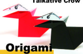 Hoe Origami een pratende kraai