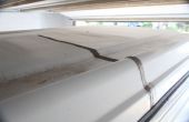 Herstellen grote scheuren in Eurovan dak