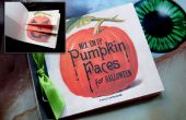Halloween Pumpkin Face boek sjabloon
