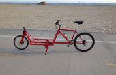 2 Wheeled Cargo Bike van oude berg ﬁetsframe
