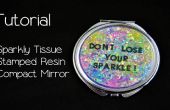 "Don't Lose uw Sparkle" hars compacte spiegel