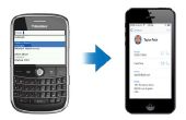 Hoe overdracht van oude BlackBerry contacten naar de iPhone