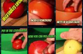 Hoe schil van tomaat en de aardappel eenvoudig