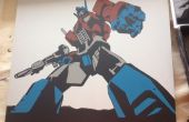 Optimus prime stencil