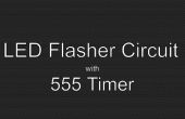 LED flasher circuit (555 timer)