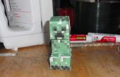 De papercraft Creeper van Minecraft