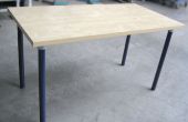 Pijp been DIY tabel - bouwen van een Wood Table Top