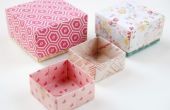 DIY Origami geschenkdozen