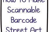 De ultieme Nerdbait: How to Make scanbare QR Code Bar Code Street Art