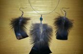 Turkije Feather Earings en ketting
