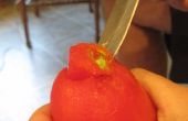 Hoe schil en de kern van een tomaat
