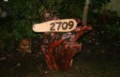 Verbrand hout adres teken