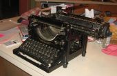 Het gebruik van een typemachine