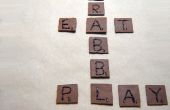 Hoe maken chocolade Scrabble tegels