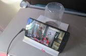DIY telefoon met drie schappen - gemaakt aan boord van vlucht
