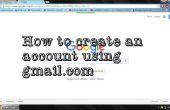 Hoe maak je een Account met Gmail.com?? 