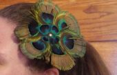 Peacock Feather Hair clip