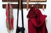 Hout voorzien en hanger coat rack