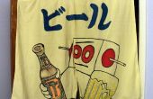 Noren geen biru Japanse Bricobart bier Instructables Robot Banner