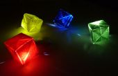 Sparkly origami LED kubussen
