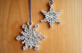 Snowflake decoraties quilled