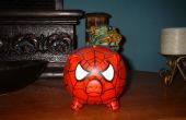 Spiderman piggy bank... spin varken