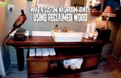 Maak een aangepaste wasruimte ijdelheid met teruggewonnen hout! 