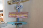 Bord boom voor Twin 5 jarigen Neverland verjaardagspartij uit oud hout