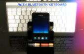 Mobiele telefoon met Bluetooth-toetsenbord Dock