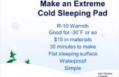 Winter slapen Pad - eenvoudige, R-10, $15, plat, waterdichte