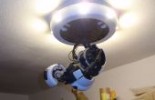 Een volledig 3D afdrukbare GlaDOS Robotic arm plafondlamp