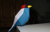 Papercraft Low-Poly vogel