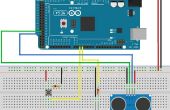 Meetafstand na verloop van tijd met Arduino HC-SR04 ultrasone sensor