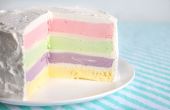 Rainbow ice cream cake recept