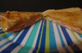 Gegrilde Ham en kaas Sandwich
